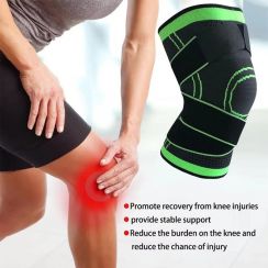 30 Pcs Compression Basketball Running Knee Support With Strap