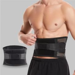 4 Pcs Adjustable Breathable High Elastic Lumbar Brace Belt
